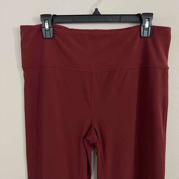 ZELLA Deep Red High Waist Wide Leg Crop Leggings Nordstrom (Large) - Picture 2 of 8